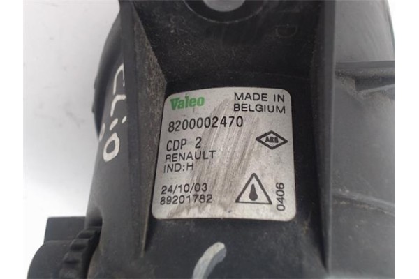 Recambio de faro antiniebla derecho para renault clio ii fase i (b/cb0) referencia OEM IAM 8200002470 89201782 261508990A , NISS
