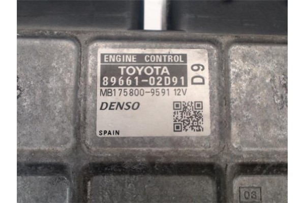 Recambio de centralita para toyota auris (e15) 2.0 d-4d referencia OEM IAM 8966102D91 8966112B02 