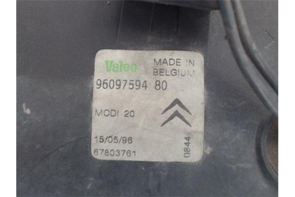 Recambio de faro antiniebla derecho para citroen zx referencia OEM IAM 9609759480 67303761 