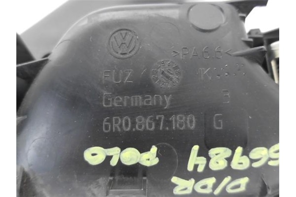 Recambio de manilla int. puerta delantero derecha para volkswagen polo v (6r1) 1.4 advance referencia OEM IAM 6R0867180G  