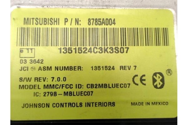 Recambio de modulo electronico para mitsubishi outlander (cw0) 2.0 di-d intense referencia OEM IAM 8785A004  