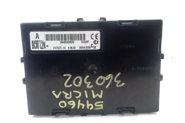 Recambio de modulo electronico para nissan micra (k12e) 1.2 16v referencia OEM IAM 284B2AX620  