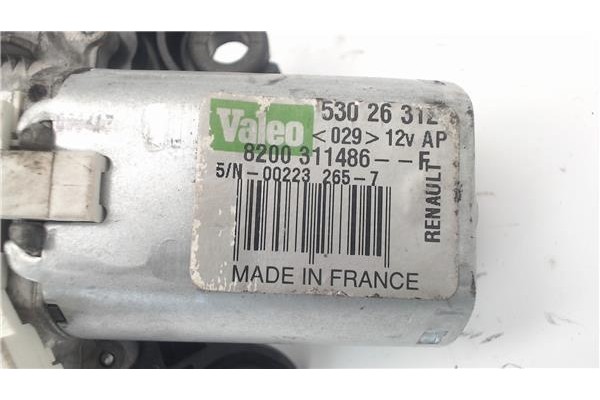 Recambio de motor limpiaparabrisas trasero para renault clio iii 1.2 16v referencia OEM IAM 53026312  