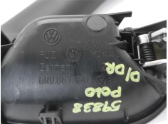 Recambio de manilla int. puerta delantero derecha para volkswagen polo v (6r1) 1.4 advance referencia OEM IAM 6R0867180G  