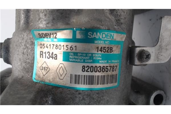 Recambio de compresor aire acond. para renault modus i 1.5 dci (fp0d, jp0d) referencia OEM IAM 8200365787 SD6V12 