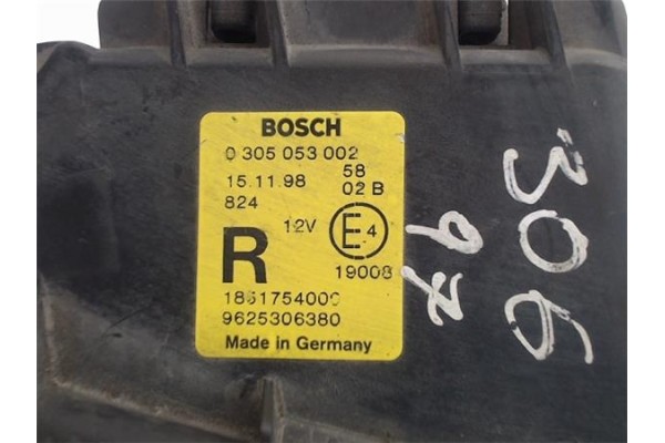 Recambio de faro antiniebla derecho para peugeot 306 3/5 pt. / 4 pt. (s2) referencia OEM IAM  0305053002 