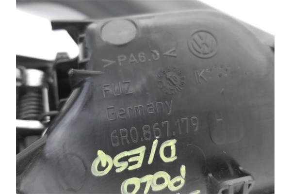 Recambio de manilla int. puerta delantero izquierda para volkswagen polo v (6r1) 1.4 advance referencia OEM IAM 6R0867179J  