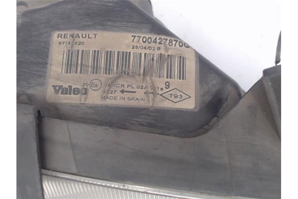 Recambio de faro delantero dcho para renault megane i berl./ berl. con portón (ba0) referencia OEM IAM 7700427870G 67743620 