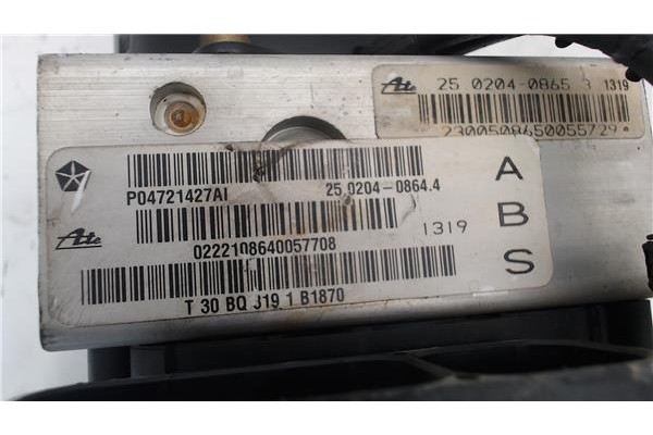 Recambio de nucleo abs para chrysler voyager (rg) 2.4 referencia OEM IAM 4686702AC 25094602373 