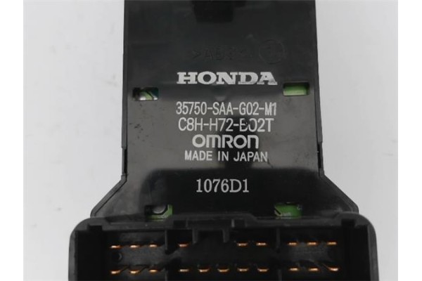 Recambio de mando elevalunas delantero izquierdo para honda jazz (gd1/5) 1.4 referencia OEM IAM 35750SAAG02M1  