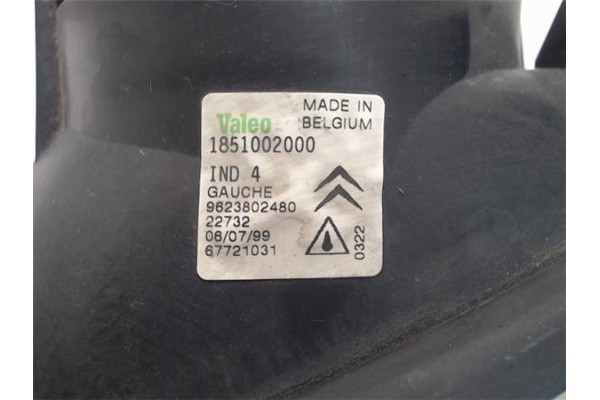 Recambio de faro antiniebla izquierdo para citroen xsara berlina referencia OEM IAM 9623802480 1851002000 