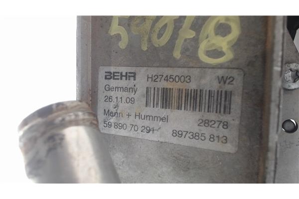 Recambio de enfriador aceite para opel zafira b 1.7 cosmo referencia OEM IAM H2745003 / 897385813 0281002771 / 55198717 