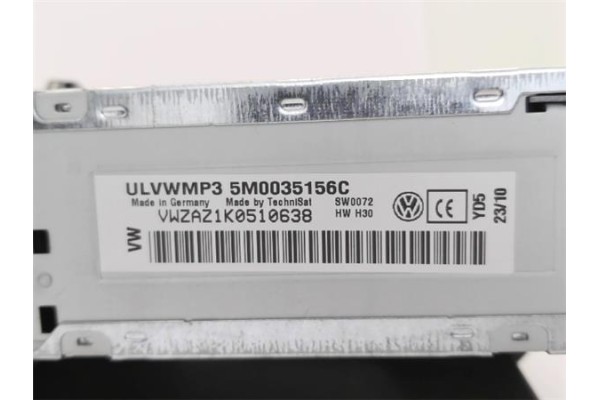 Recambio de radio / cd para volkswagen polo v (6r1) 1.4 advance referencia OEM IAM 000051232P  