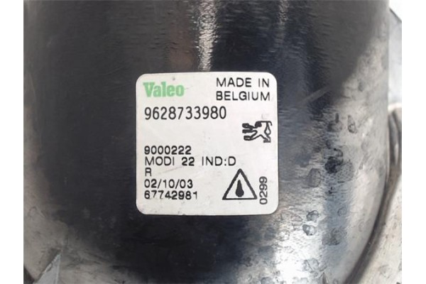 Recambio de faro antiniebla izquierdo para peugeot 206 referencia OEM IAM 9628733980 9000222 