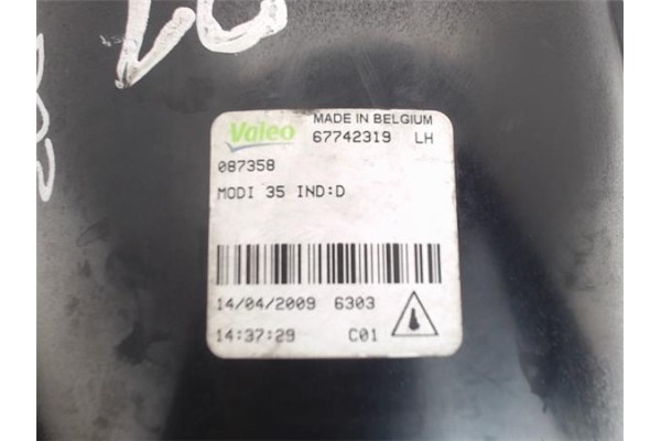 Recambio de faro antiniebla derecho para peugeot 206 referencia OEM IAM  087358 