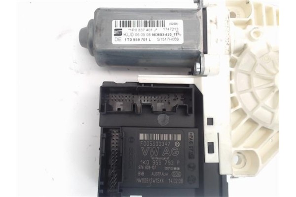 Recambio de motor elevalunas delantero izquierdo para seat leon (1p1) 1.9 tdi referencia OEM IAM 1K0959793P F005S00347 