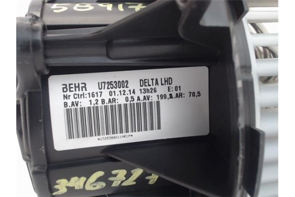 Recambio de motor calefaccion para opel astra j berlina 5p 1.6 excellence referencia OEM IAM u7253002  