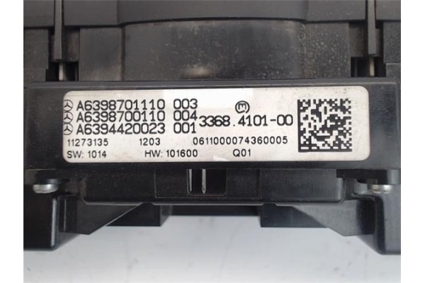 Recambio de interruptor luces emergencia para mercedes-benz vito / mixto furgón (w639) 113 cdi referencia OEM IAM A6398701110 A6