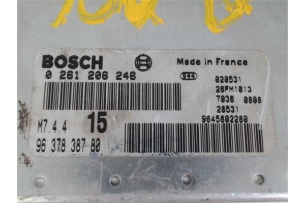 Recambio de centralita para peugeot 106 (s1) referencia OEM IAM 9637838780 0261206246 