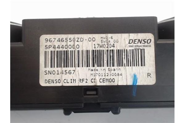 Recambio de mandos calefaccion / a.a. para citroen c-elysée 1.6 exclusive referencia OEM IAM 96746550ZD 5P444000 