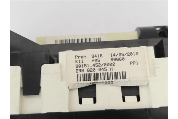 Recambio de mandos calefaccion / a.a. para volkswagen polo v (6r1) 1.4 advance referencia OEM IAM 6R0820045Q  
