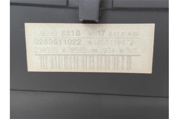 Recambio de cuadro completo para volkswagen golf iv berlina (1j1) 1.8 t referencia OEM IAM 263611022 1J0919881BX 