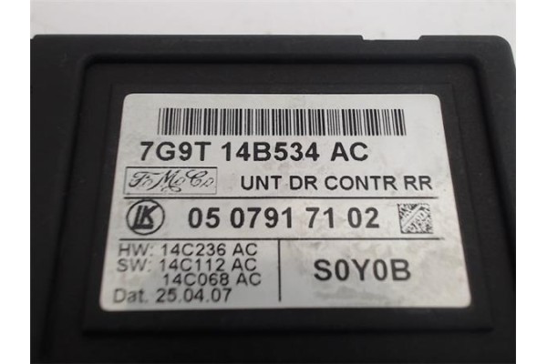 Recambio de centralita para ford mondeo iv 2.0 tdci referencia OEM IAM 7G9T14B534AC 0507917102 