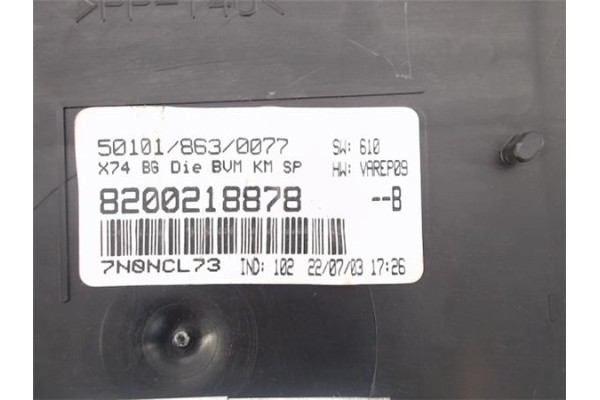 Recambio de cuadro completo para renault laguna ii (bg0) 1.9 authentique referencia OEM IAM 8200218878 50101 
