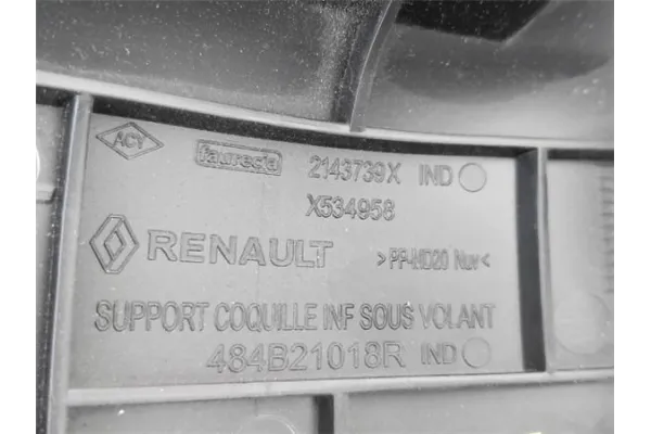 Recambio de embellecedor columna direccion para renault clio v 1.0 business referencia OEM IAM 484B21018R  