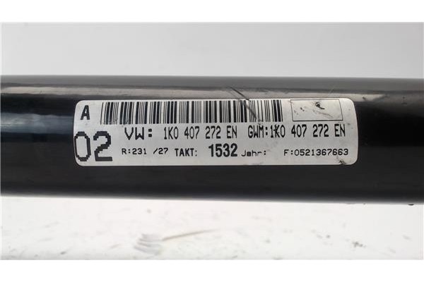 Recambio de palier delantero derecho para volkswagen passat berlina (3c2) 2.0 tdi 16v referencia OEM IAM 1k0407272en BDS1067 1K0