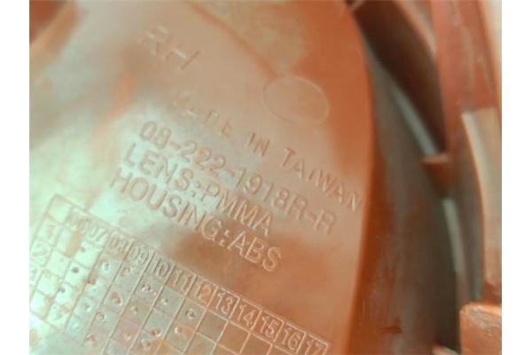 Recambio de piloto trasero derecho para chevrolet matiz 0.8 s referencia OEM IAM 96666914  
