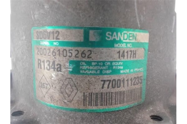 Recambio de compresor aire acond. para renault kangoo i (f/kc0) d 65 1.9 (kc0e, kc02, kc0j, kc0n) referencia OEM IAM 7700111235 