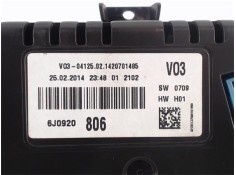 Recambio de cuadro completo para seat ibiza berlina (6j5) 1.2 fr tech referencia OEM IAM 6J0920806 2102 
