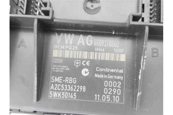 Recambio de modulo confort para volkswagen polo v (6r1) 1.4 advance referencia OEM IAM 6R0937087M  