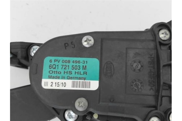 Recambio de potenciometro pedal gas para volkswagen polo v (6r1) 1.4 advance referencia OEM IAM 6Q1721503M  