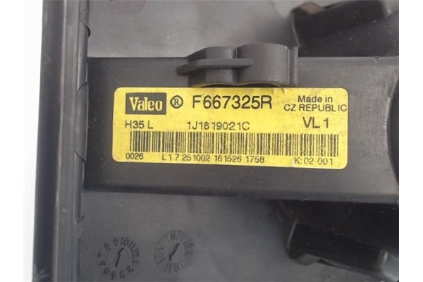 Recambio de motor calefaccion para volkswagen golf iv berlina (1j1) 1.9 tdi referencia OEM IAM F667325R  