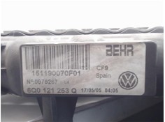 Recambio de radiador para volkswagen polo iv (9n3) 1.4 advance referencia OEM IAM 6Q0121253Q  6Q0121253L , SKODA | 6Q0121253R , 