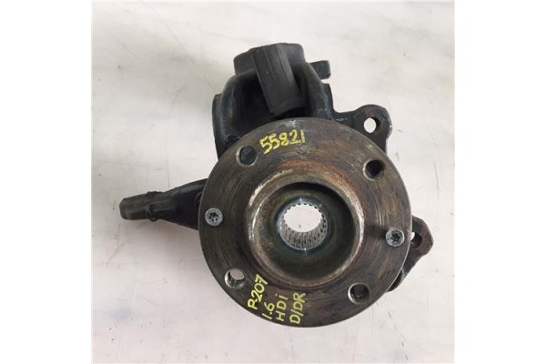 Recambio de mangueta delantero derecha para peugeot 207 (2006) 1.6 confort [1,6 ltr. - 66 kw 16v hdi] referencia OEM IAM   