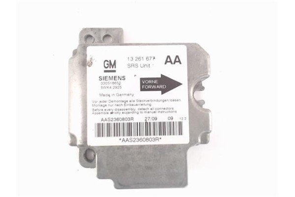 Recambio de centralita airbag para opel astra g berlina referencia OEM IAM 330518650 5WK42925 