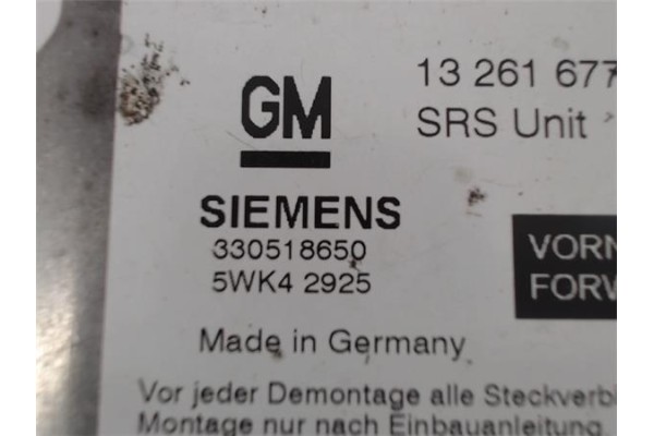 Recambio de centralita airbag para opel astra g berlina referencia OEM IAM 330518650 5WK42925 