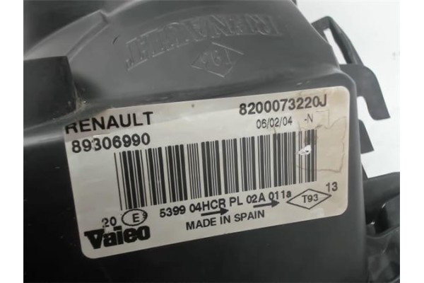 Recambio de faro delantero izquierdo para renault megane ii (bm0/1_, cm0/1_) 1.5 dci (bm0f, cm0f) referencia OEM IAM 8200073220J