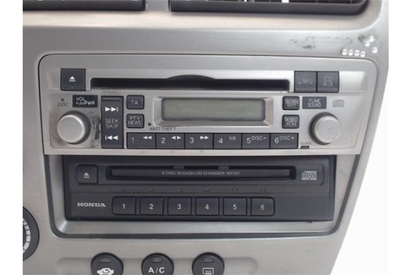 Recambio de radio / cd para honda civic vi 1.6 referencia OEM IAM 39100S6AB00ZB  