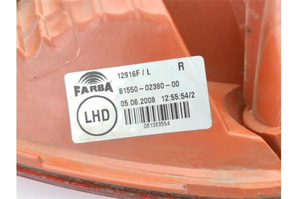 Recambio de piloto trasero derecho para toyota auris (e15) 1.6 vvti referencia OEM IAM 8155102400 12916FL 