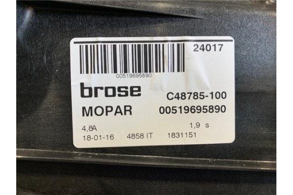Recambio de mecanismo elevalunas trasero derecho para fiat 500x (334) 1.6 urban referencia OEM IAM 71777163 519695890 