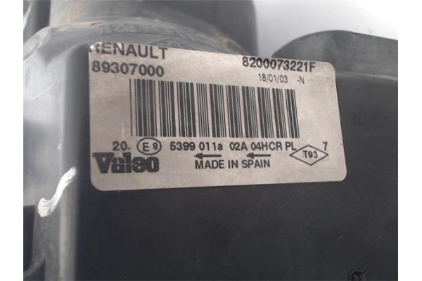 Recambio de faro delantero dcho para renault megane ii berlina 3p referencia OEM IAM 8200073221F  
