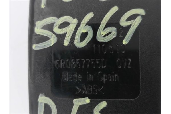 Recambio de anclaje cinturon delantero derecho para volkswagen polo v (6r1) 1.4 advance referencia OEM IAM 6R4857756A 6R4857756 