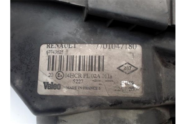 Recambio de faro delantero dcho para renault megane i fase 2 berlina (ba0) referencia OEM IAM 7701047180  