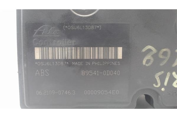 Recambio de nucleo abs para toyota yaris (ksp9/scp9/nlp9) 1.3 vvt-i referencia OEM IAM 895410d040  