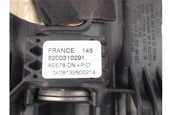 Recambio de airbag volante para renault scenic ii (jm) referencia OEM IAM 8200310291 AE678 