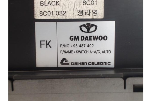 Recambio de mandos calefaccion / a.a. para chevrolet aveo berlina 1.4 lt referencia OEM IAM 96437402  
